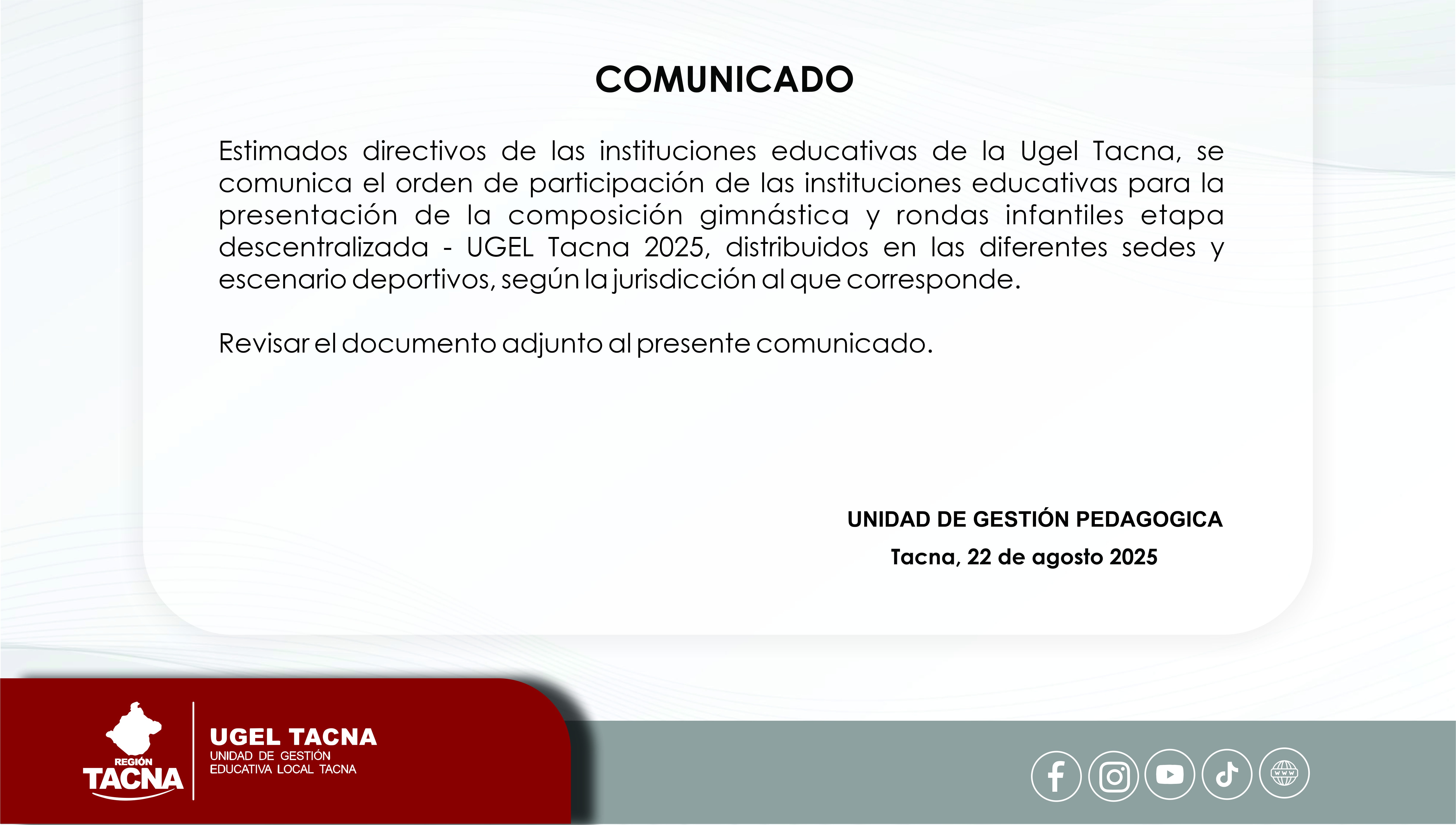 Título del comunicado
